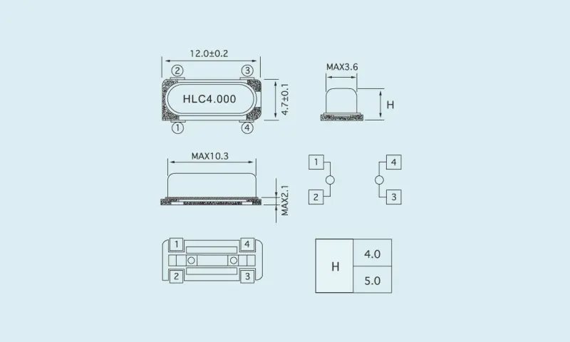 Кварцевый резонатор HC-49S/2PD