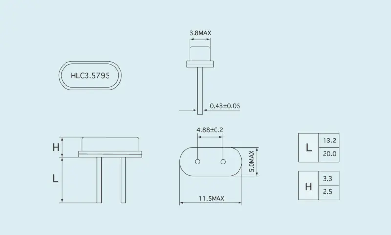 Кварцевый резонатор HC-49U/S