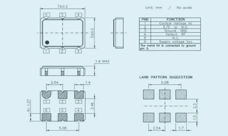 Кварцевый резонатор VCXO 5,0&times;3,2
