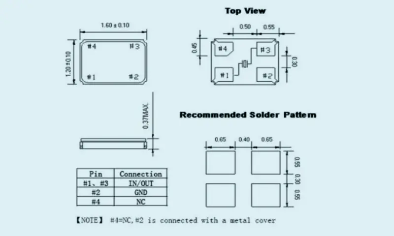 Кварцевый резонатор SMD 2,0*1,6